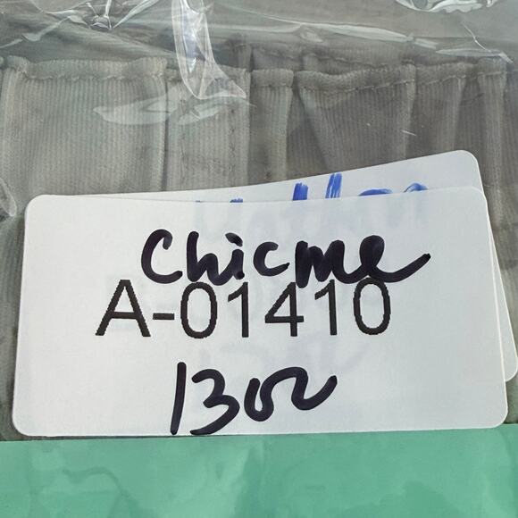 Chic Me Pants Juniors Small Mint Green Gray Camo Satin Cargo Drawstring Jogger - Picture 6 of 6